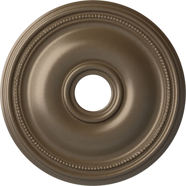 Ekena Millwork Bradford Ceiling Medallion (Fits Canopies up to 4 3/8"), 18 1/8"OD x 3 3/4"ID x 1 1/8"P, Warm Silver CM18BRWSS - main